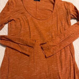 Orange Long Sleeve Top